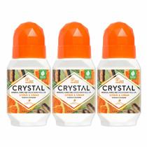 Desodorante Roll-On Crystal Essence Citrus Cedar 66 ml, 3 unidades Desodorante Roll-On Crystal Essence Citrus Cedar 66 ml, 3 unidades