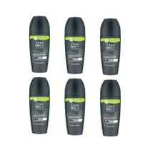 Desodorante Roll-On Dove 50Ml Men+Care Sem Perfume - Kit 6Un