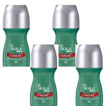 Desodorante Roll-on For Men Sport Skala 60ml Kit 4 unidades