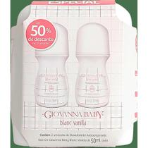 Desodorante Roll-On Giovanna Baby 50Ml Blanc Vanilla 2 Uni