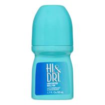 Desodorante Roll-on Hi & Dri Unscented Powder Fresh Azul 50ml