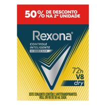 Desodorante Roll-on Masculino 72h Rexona 2 x 50ml Desodorante Roll-on Masculino 72h Rexona 2 x 50ml