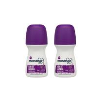 Desodorante Roll-On Monange 50Ml Flor Lavanda-Kit C/2Un
