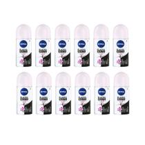 Desodorante Roll-On Nivea 50Ml Fem Invisible Clear- Kit 12Un