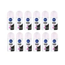 Desodorante Roll-on Nivea 50ml Fem Invisible Clear- Kit 12un