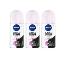 Desodorante Roll-On Nivea 50Ml Fem Invisible Clear - Kit 3Un