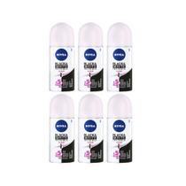 Desodorante Roll-on Nivea 50ml Fem Invisible Clear - Kit C/6