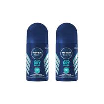 Desodorante Roll-On Nivea 50Ml Masc Dry Fresh - Kit Com 2Un