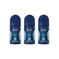 Desodorante Roll-On Nivea 50Ml Masc Dry Fresh - Kit Com 3Un