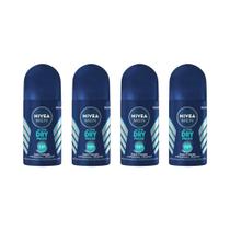 Desodorante Roll-On Nivea 50Ml Masc Dry Fresh - Kit Com 4Un