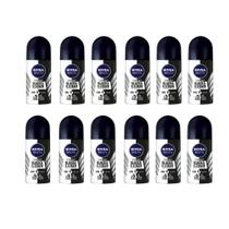 Desodorante Roll-On Nivea 50Ml Masc Invisible Power- Kit12Un