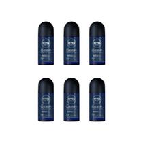 Desodorante Roll-On Nivea 50Ml Men Deep Carvao Ativado-6Un