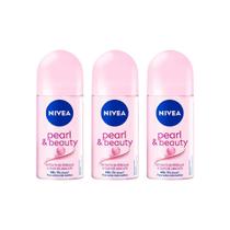 Desodorante Roll-On Nivea 50Ml Pearl Beauty - Kit Com 3Un