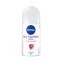 Desodorante Roll-On Nivea Dry Comfort Antitranspirante 72h Unissex 50ml Desodorante Roll-On Nivea Dry Comfort Antitranspirante 72h Unissex 50ml