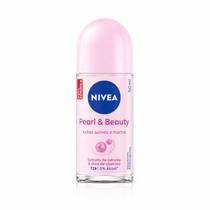 Desodorante Roll-On Nivea Pearl & Beauty Feminino 50ml 72h Proteção Axilas Suaves