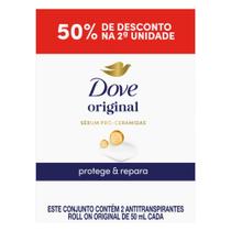 Desodorante Roll-on Original 72h Unissex Dove 2 Unidades 50ml