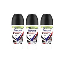 Desodorante Roll-On Rexona 50Ml Fem Antibac Invisivel- 3Un