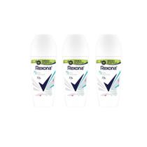 Desodorante Roll-on Rexona 50ml Fem Sem Perfume Kit Com 3un