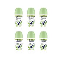 Desodorante Roll-On Rexona 50Ml Feminino Bamboo - Kit C/6Un