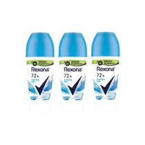 Desodorante Roll-On Rexona 50Ml Feminino Cotton - Kit C/3Un