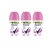 Desodorante Roll-on Rexona 50ml Feminino Powder - Kit C/3und