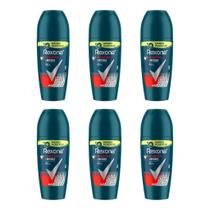 Desodorante Roll-On Rexona 50Ml Masc Antibacte Invisible-6Un