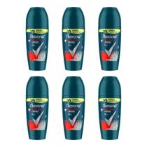 Desodorante Roll-On Rexona 50Ml Masc Antibacte Invisible-6Un