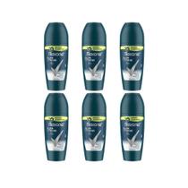 Desodorante Roll-on Rexona 50ml Masc Sem Perfume - Kit C/6un