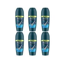 Desodorante Roll-On Rexona 50Ml Masculino Extra Cool -Kit6Un