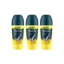 Desodorante Roll-On Rexona 50Ml Masculino V8 - Kit C/3Un