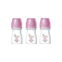 Desodorante Roll-On Skala 60Ml Feminino Arroz - Kit C/3Un