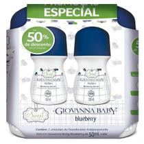 Desodorante Rollon Giovanna Baby Blueberry 50ml - 2 unidades
