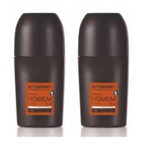 Desodorante Rollon Natura Homem Tato Antitranspirante 48h Invisível 75ml Anti Manchas Kit 2 UNI
