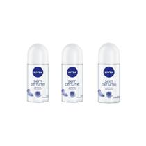 Desodorante Rollon Nivea Sensitive Pure S/Perfume 50Ml-Kit3