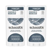 Desodorante Schmidt's Charcoal & Magnésio - 2 Unidades de 75ml