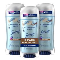 Desodorante Secret Aluminium Free Coconut para Mulheres - 70ml (Pack com 3) Desodorante Secret Aluminium Free Coconut para Mulheres - 70ml (Pack com 3)