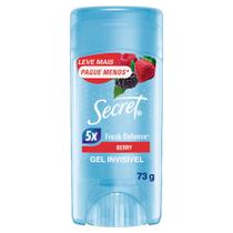 Desodorante Secret Berry Fresh Defense Antitranspirante Gel Invisível Stick 73g