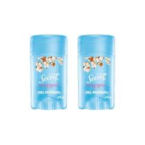 Desodorante Secret Clear Gel Cotton 45G - Kit Com 2Un
