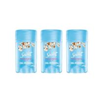Desodorante Secret Clear Gel Cotton 45G - Kit Com 3Un