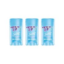 Desodorante Secret Clear Gel Lavender 45G - Kit Com 3Un Desodorante Secret Clear Gel Lavender 45G - Kit Com 3Un
