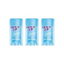 Desodorante Secret Clear Gel Lavender 45G - Kit Com 3Un