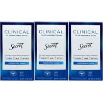Desodorante Secret Clinical Completely Clean 3x45g Desodorante Secret Clinical Completely Clean 3x45g