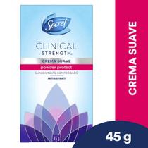 Desodorante secret clinical creme powder protect 45g