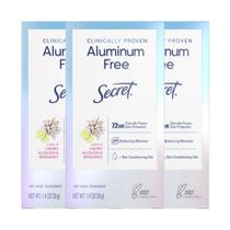 Desodorante Secret Clinicamente Comprovado Sem Alumínio (40mL x 3)