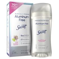 Desodorante Secret, clinicamente comprovado, sem alumínio, 70 ml para mulheres Desodorante Secret, clinicamente comprovado, sem alumínio, 70 ml para mulheres