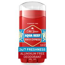 Desodorante Sem Alumínio Old Spice Masculino, Proteção Contra Odores 24/7, Frescor 24/7 E Aroma Duradouro, Aqua Reef Cipreste, 89ml, 1 Un. Desodorante Sem Alumínio Old Spice Masculino, Proteção Contra Odores 24/7, Frescor 24/7 E Aroma Duradouro, Aqua Reef Cipreste, 89ml, 1 Un.