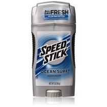 Desodorante Speed Stick Solid Ocean Surf para homens 90 ml (pacote com 3) Desodorante Speed Stick Solid Ocean Surf para homens 90 ml (pacote com 3)