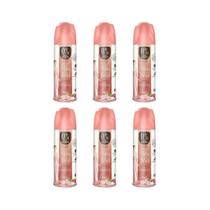 Desodorante Spray Alma De Flores Floral Rose 90Ml - Kit 6Un