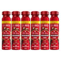 Desodorante Spray Antitranspirante Old Spice Amadeirado 200ml/124g - 6 unidades