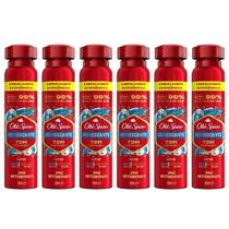 Desodorante Spray Antitranspirante Old Spice Refrescante 200ml/124g - 6 unidades